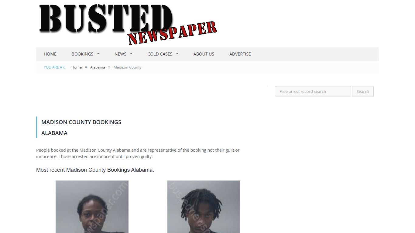 Madison County, AL Mugshots - BUSTEDNEWSPAPER.COM